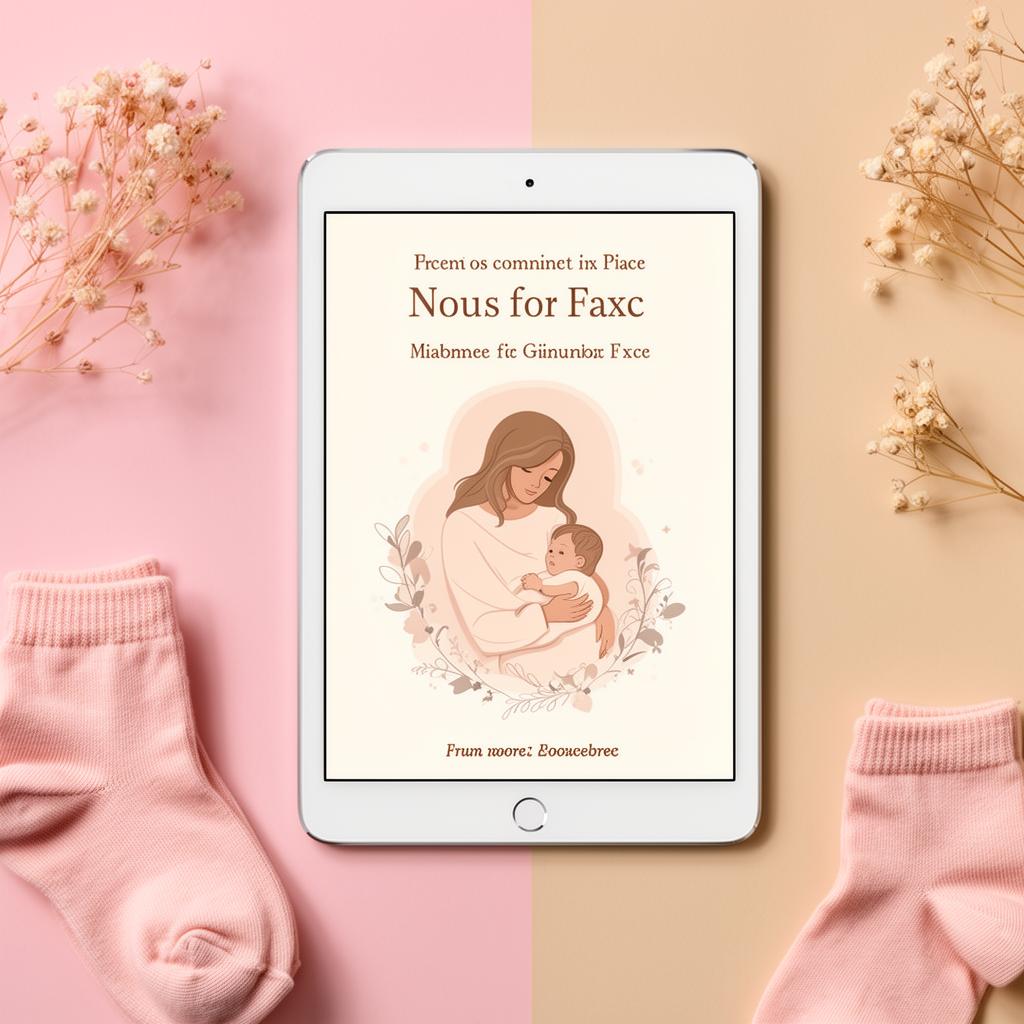 Mockup do ebook Guia da Mãe de Primeira Viagem